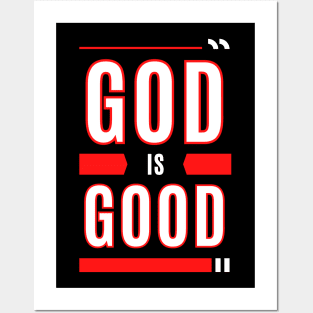 God Is Good | Christian Typography Posters and Art